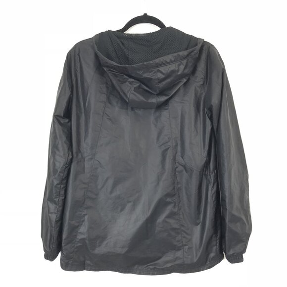 Under Armour Size S Run True Jacket Black Full-Zip Hooded Windbreaker MLB Logo - Picture 3 of 10